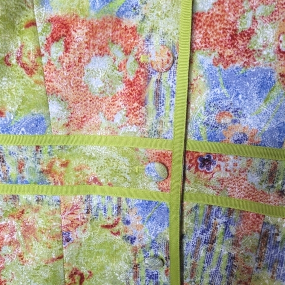 Vintage Pastel Floral Blazer Size 12 NWT Forwear New York - Picture 4 of 10